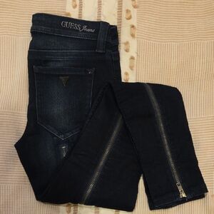 Guess Womens Zippered Leg Skinny Jeans Size 26